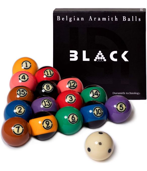 Aramith Black Ball Set
